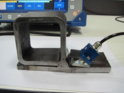 圆角方钢与钢板对接T型焊缝超声相控阵检测（复杂工件轮廓图示）